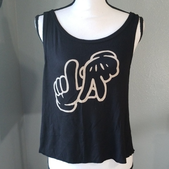 Ambiance LA Mickey Mouse Crop Tank Top - Picture 3 of 6